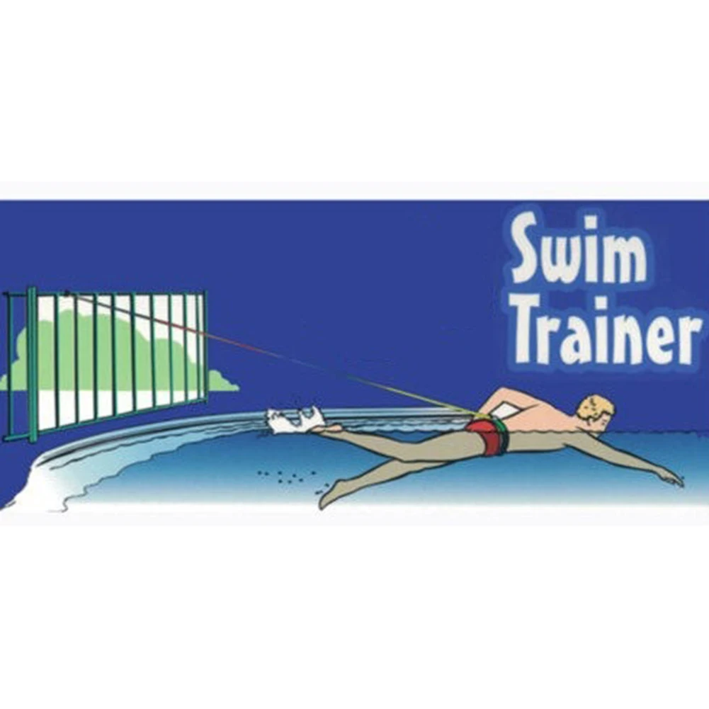 Эластичный веревочный костюм тренировочный пояс для плавания с поводком бедер |