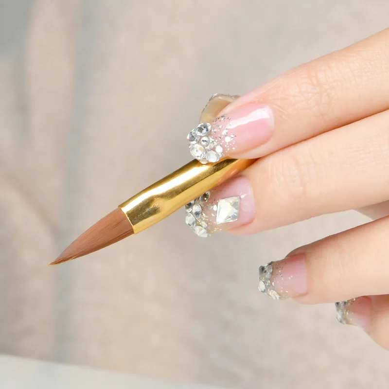 Хрустальная ручка для ногтей домашний пушер кутикулы салона резной спиральный