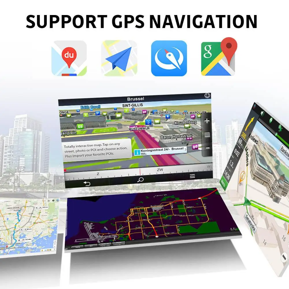 7 дюймовый автомобильный видеорегистратор камера mp5 плеер радио Bluetooth FM GPS