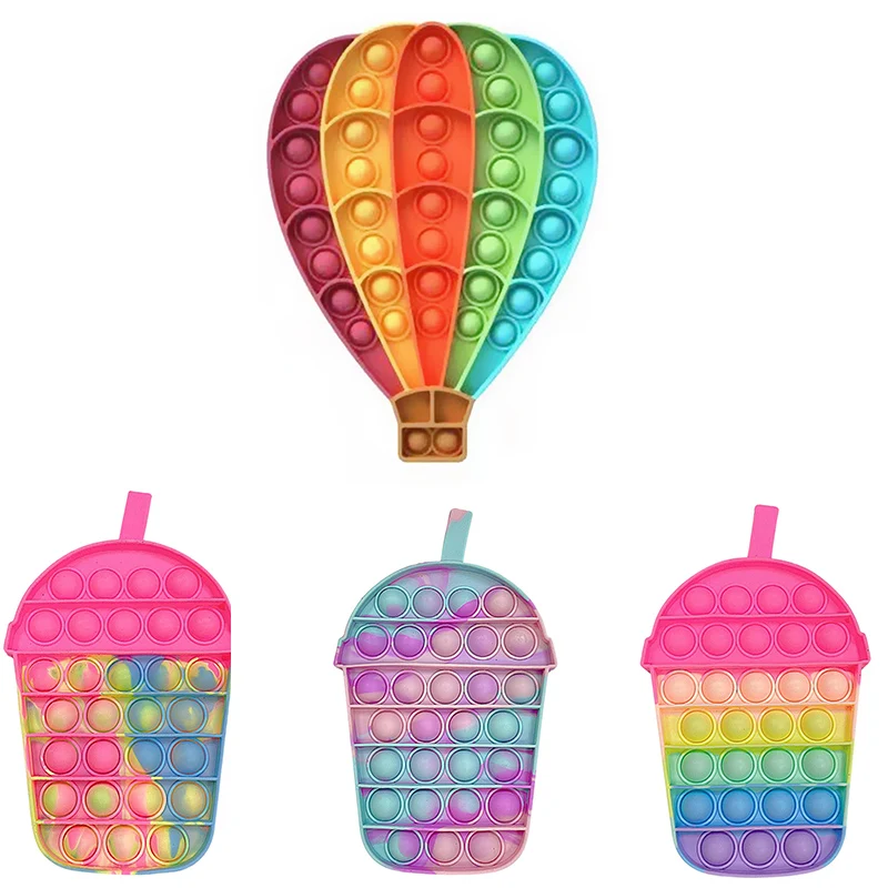 

New Fidget Toys Anti Stress Hot Air Balloon Push Bubble Sensory For Kid Adult Antiestres Squishy Stress Reliever