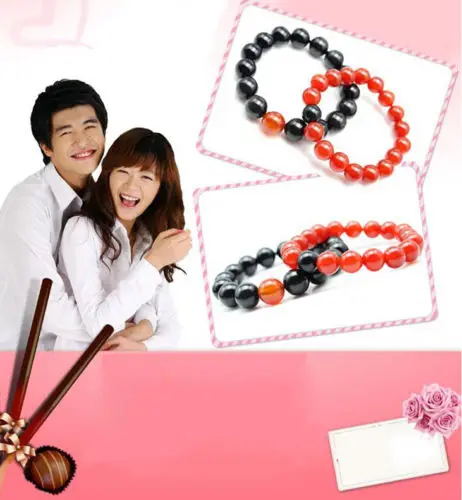 LETSFUN изысканные ювелирные изделия в китайском стиле браслеты с агатом для пары You
