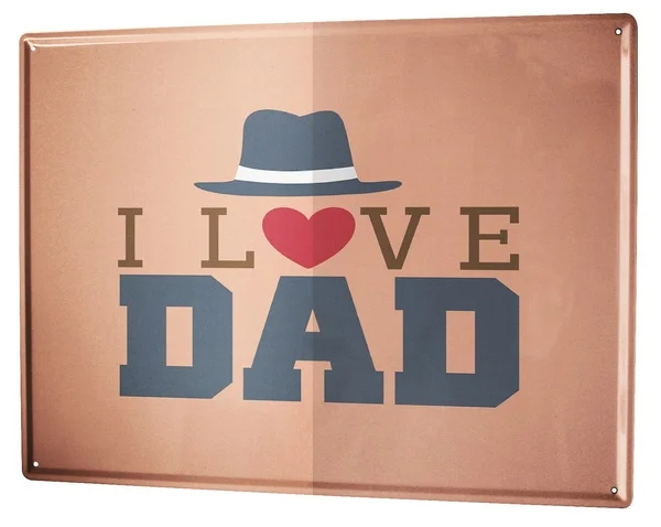 

Nostalgic Motif Love Dad Tin Sign