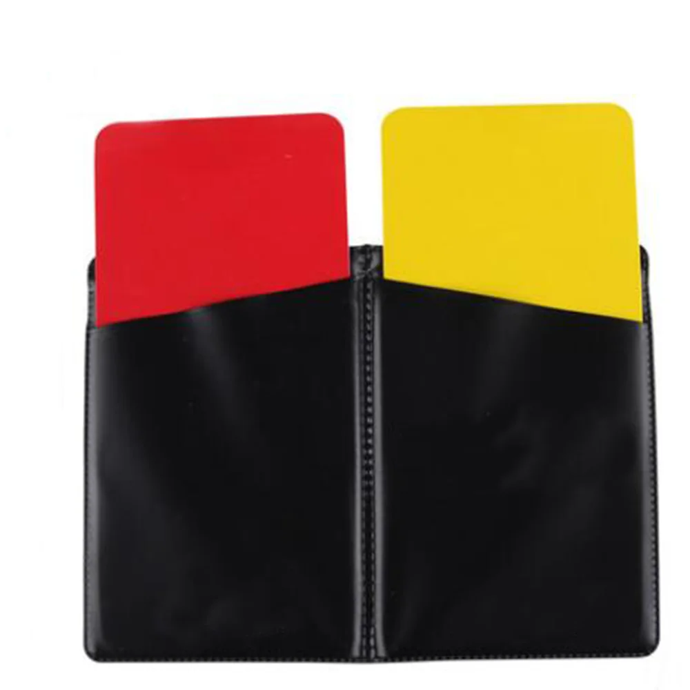 Красно-желтая карточка спортивный блокнот для футбольного судьи тактическая