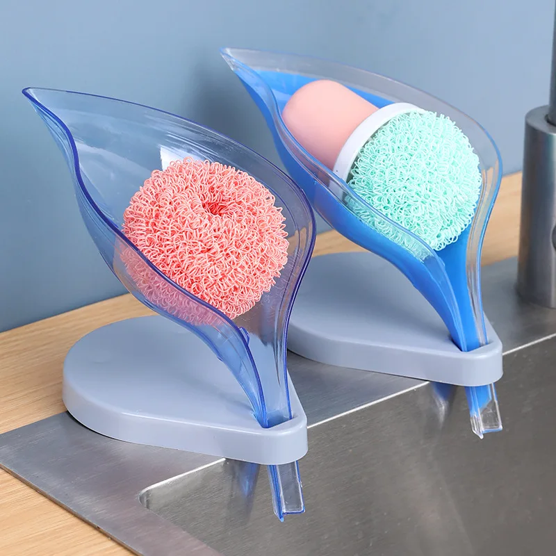 

Non-slip leaf Shape Soap Box Bathroom Soap Holder Dish Storage Plate Tray Soap Holder Case Kitchen Supplies Bathroom Accessories