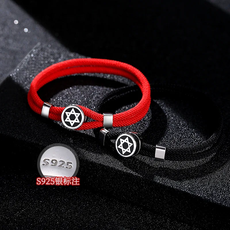Модный браслет с шестью острыми звездами для влюбленных и хранителей