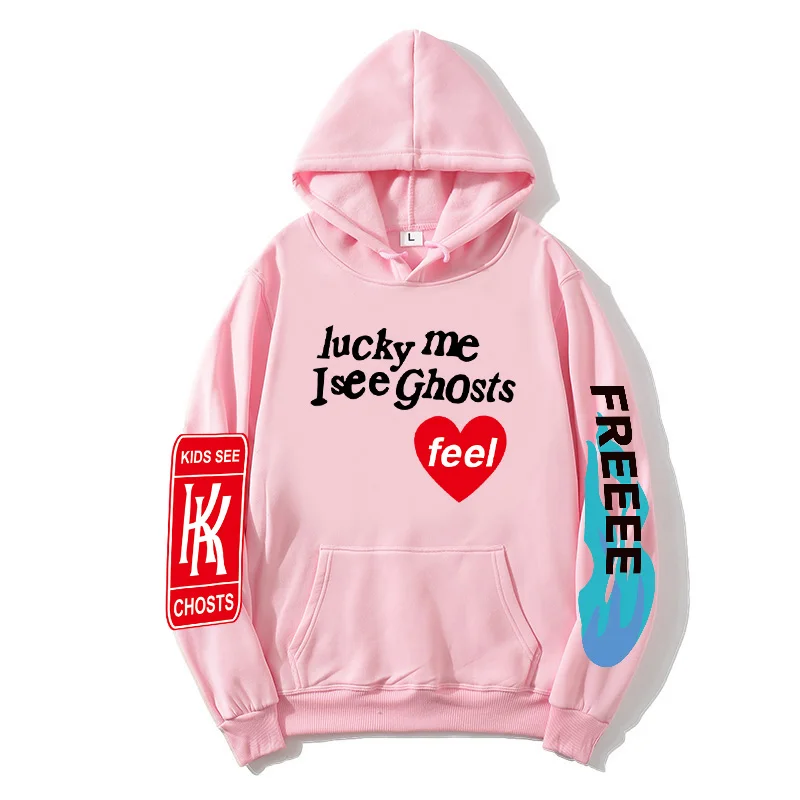 

Men's Kanye West Pullover Fleece HoodieKendall Jenner Print Hoodie Stranger Things Foam Print Hoodie Streetwear