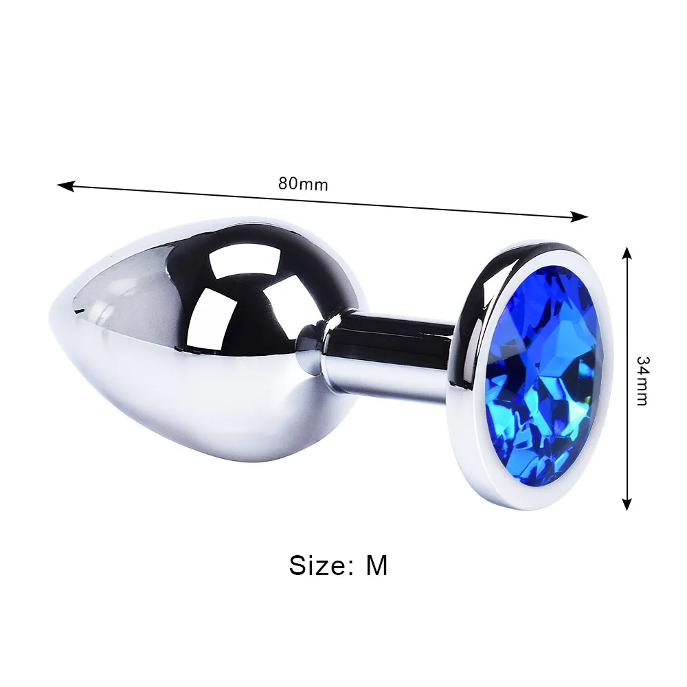 Smooth Anal Toys Diamond Private Goods for Men Adult Toys Metal Butt Plug Masturbator for Man Anal Vibrators Anal Plug Sex Shop 17 H566a6f5d984942d8b70275a07acb879f3