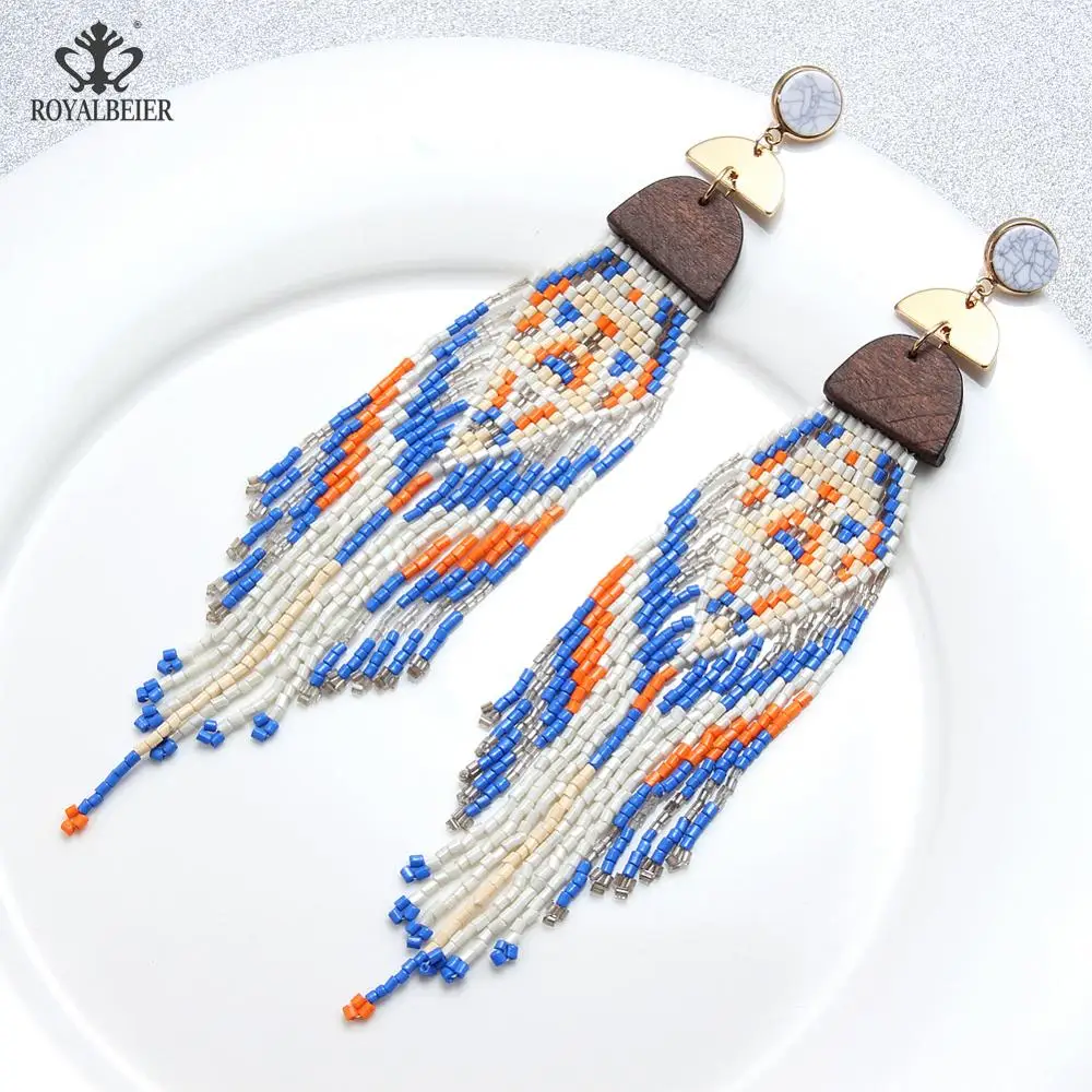 Новый дизайн Свадебные украшения для женщин с разноцветными бусинами эффектные