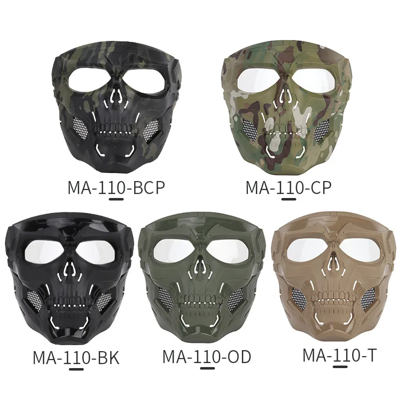 

Halloween mask party game skull tactical equipment adapted to FAST camouflage