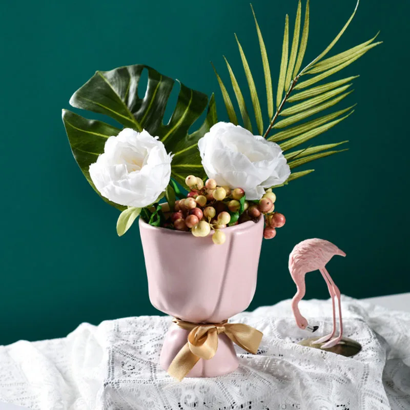 Искусственная книжка цветок керамический декоративные аксессуары настольный