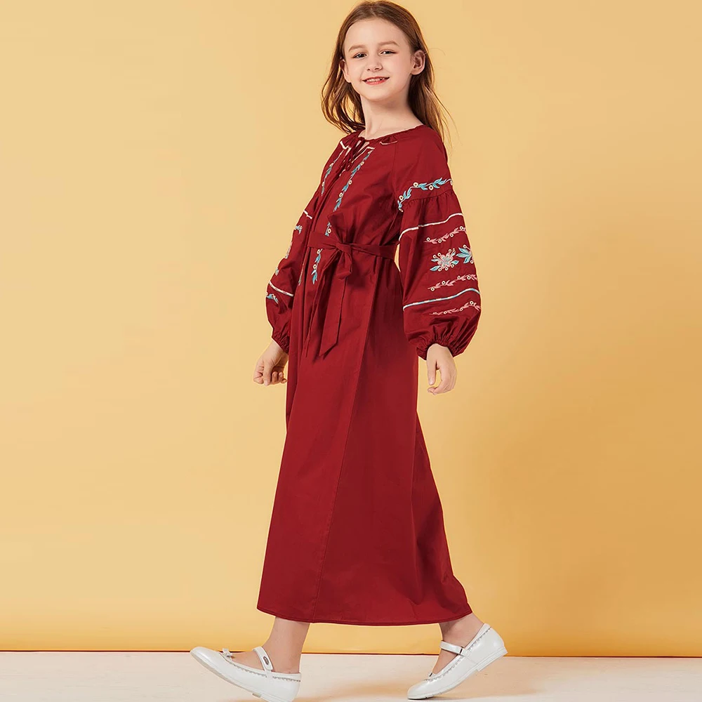 

Ramadan Eid Mubarak Kids Abaya Hijab Muslim Dress Turkey Abayas For Children Islam Kaftan Dubai Caftan Oman Islamic Clothing