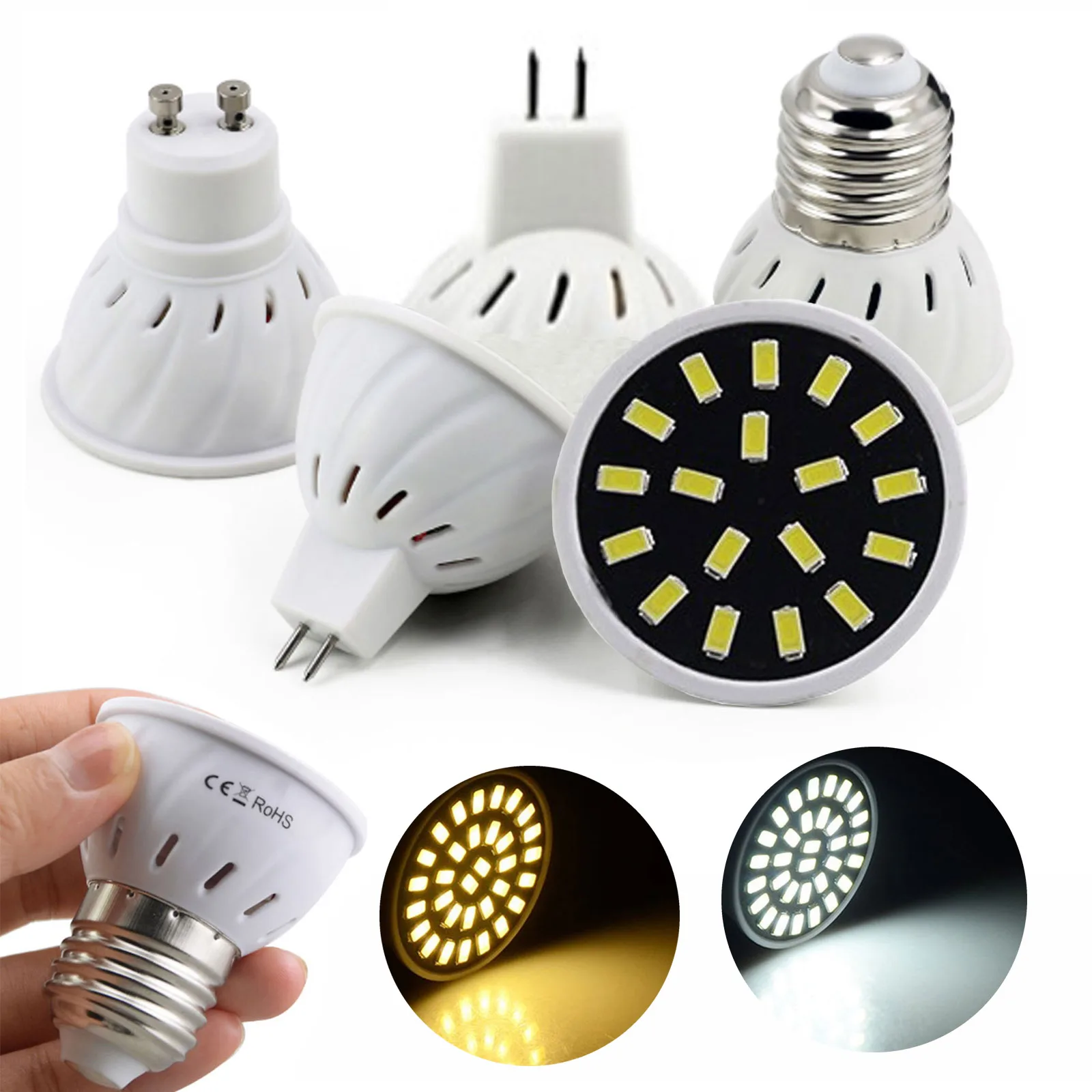 Светодиодный прожектор 4 Вт 6 8 лампада светильник GU10 MR16 энергосберегающий