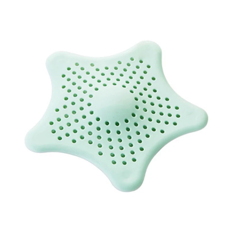 Anti-blocking Floor Drain Silicone Sucker Sewer Outfall Strainer Sink Filter Hair Stopper& Catcher Bathroom Kitchen Accessories - Цвет: Зеленый