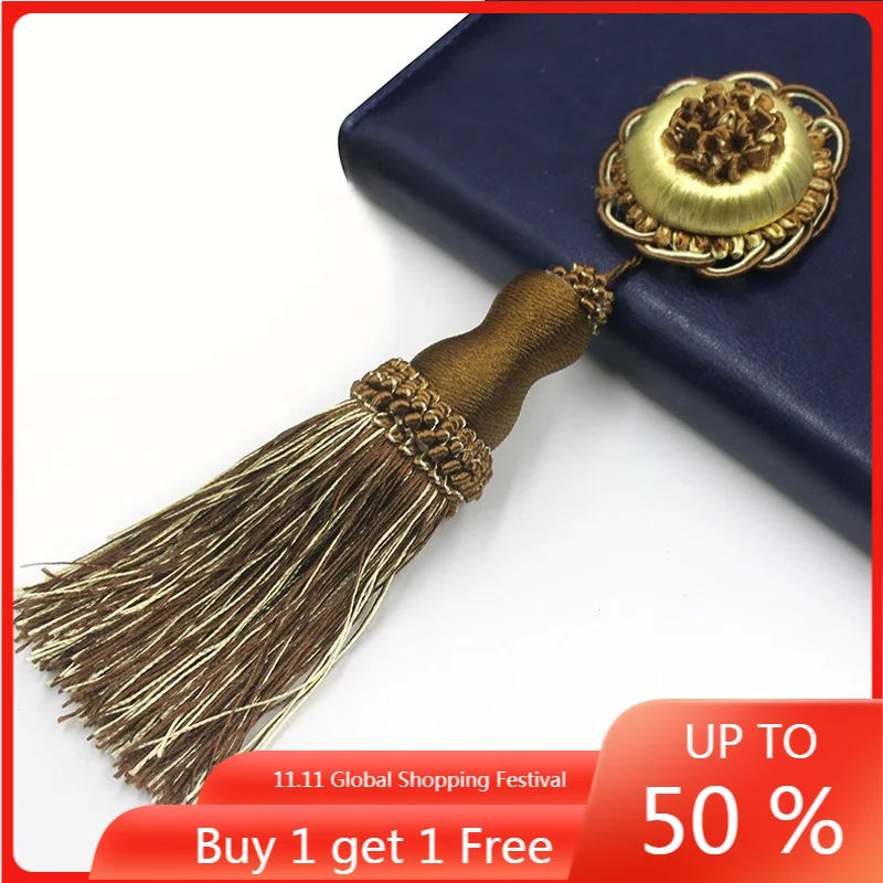 

KONYOUNG Factory Wholesale Curtain Home Textile Accessories Curtain Fimbrilla SUNFLOWER Hanging Ball Pin Tassel