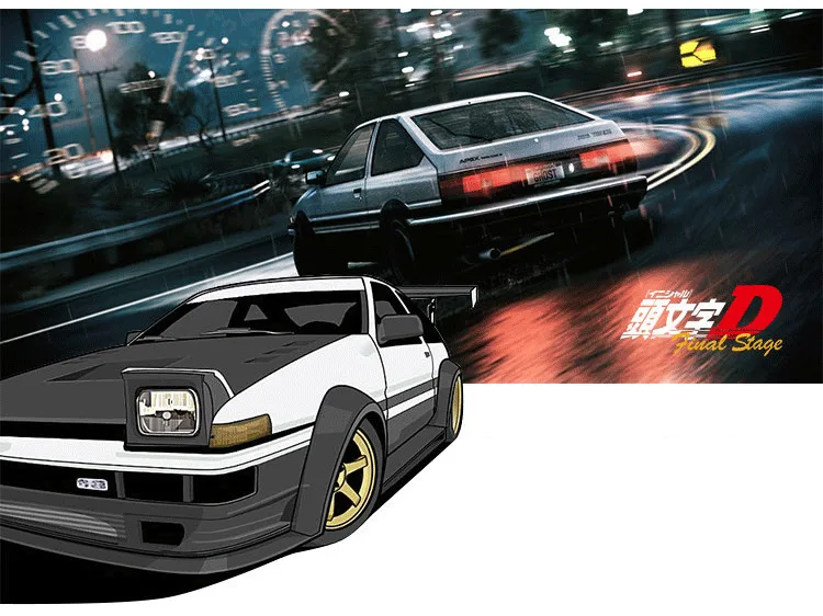 1:32 мультфильм начальный D AE86 сплав металла литья под давлением автомобили модельные автомобили RX7 тяните назад свет игрушки для детей горячий суперкар колеса