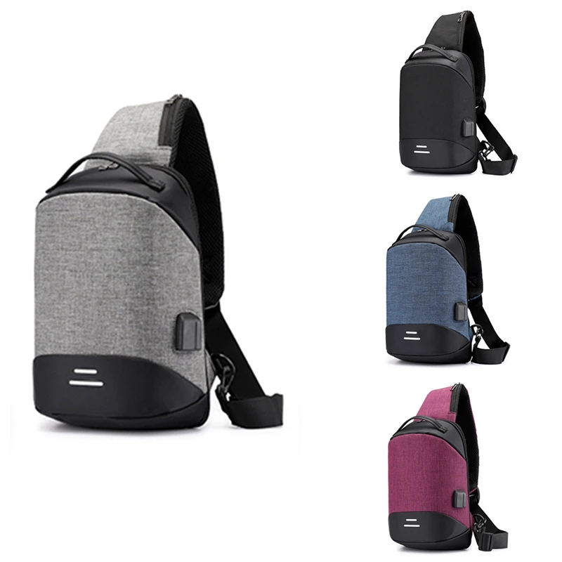 

Многофункциональная вместительная перезаряжаемая дорожная сумка для безопасности, сумка через плечо с защитой от кражи, уличная сумка чер...