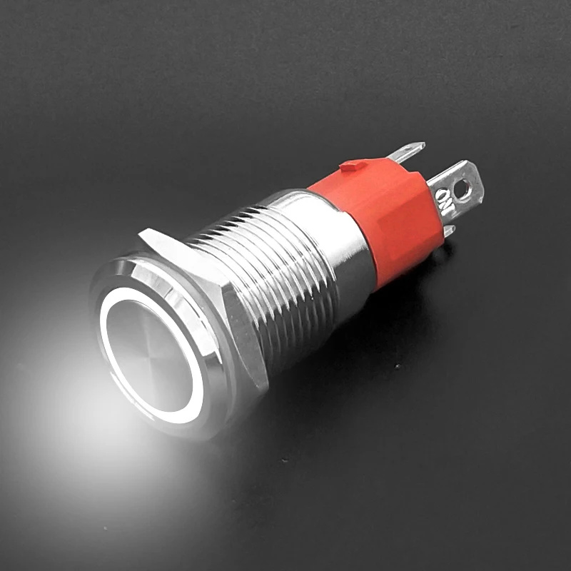 Водонепроницаемый металлический кнопочный переключатель латунный плоский и