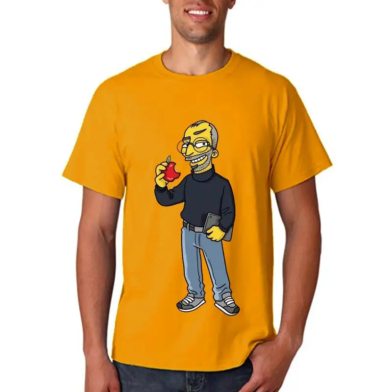 

New Steve Jobs T Shirt Steve Jobs Action T-Shirt Men Cotton Tee Shirt Cute Graphic Short Sleeves Plus size Classic Tshirt