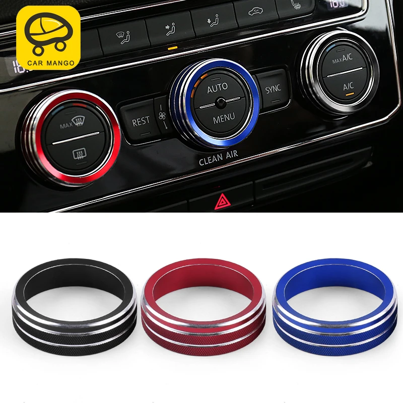 CARMANGO для Фольксваген T ROC 2018 2019 Авто Стайлинг A/C ПЕРЕКЛЮЧАТЕЛЬ мультимедиа ручка