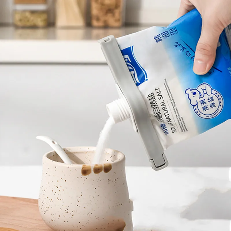 1 шт. зажим для герметизации кухонных сумок с двойной застежкой |