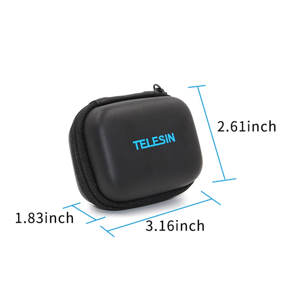 TELESIN 1 шт. сменный аккумулятор 1220 мА/ч 3 85 В + черная мини сумка для хранения GoPro Hero 5 6