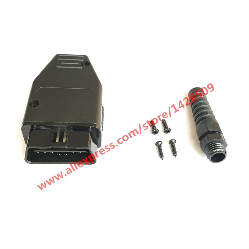 Универсальный разъем OBDII 16 Pin/Way Male OBD2 OBD 2 автомобильный розетка с разъемом для