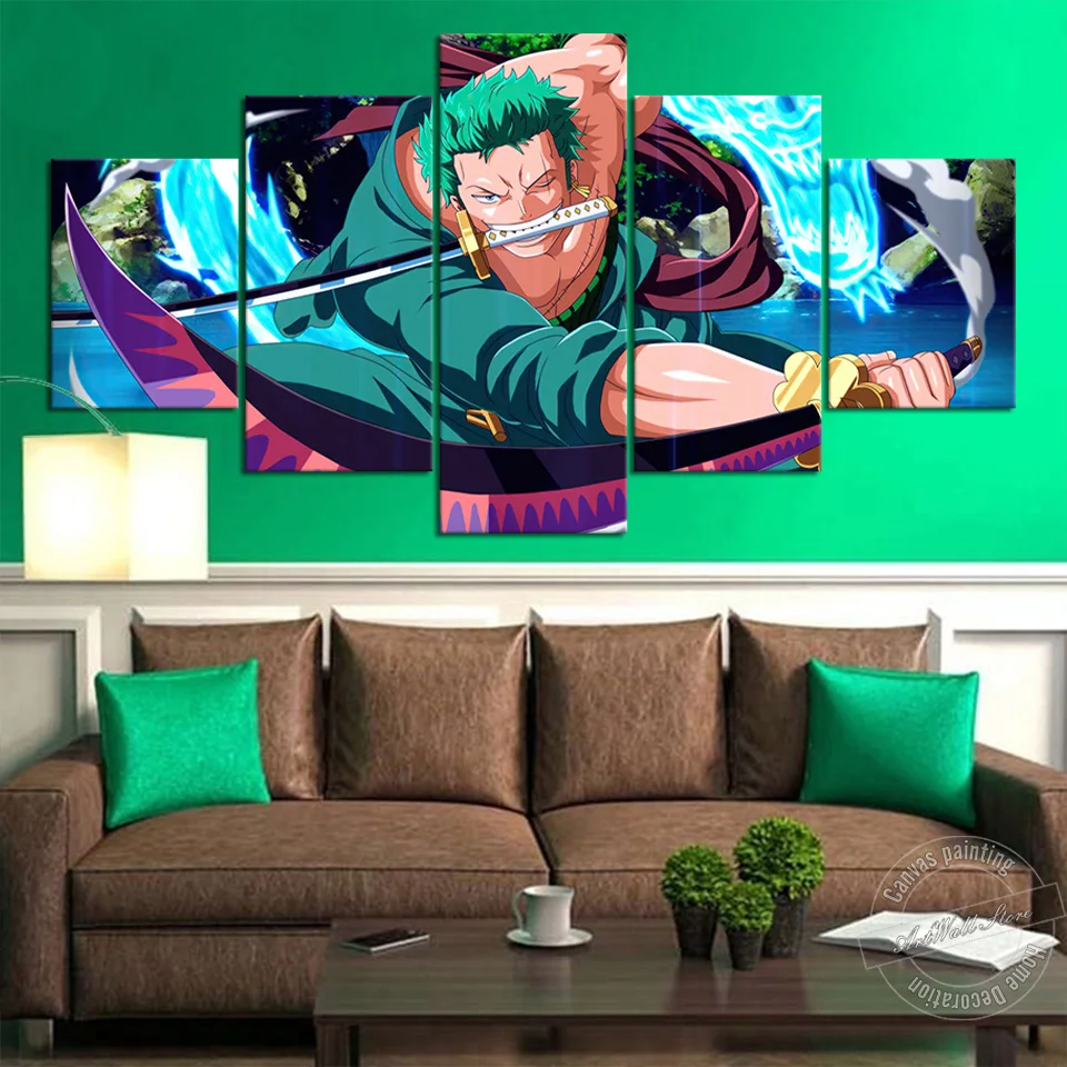 

Без рамы плакат "Zoro" Аниме пират картинки для Декор в гостиную холст картина на стену настенный чехол-накладка с мультипликационным рисунко...