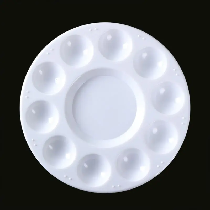 

Paint Palette Tray Round Plastic Watercolor Mixing Palette DIY Craft Art Supply