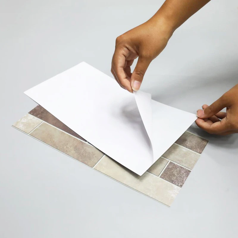 new arrival antique brick kitchen tile wall sticker water proof oil proof toilet self pasting home decor 10 pcslot free global shipping