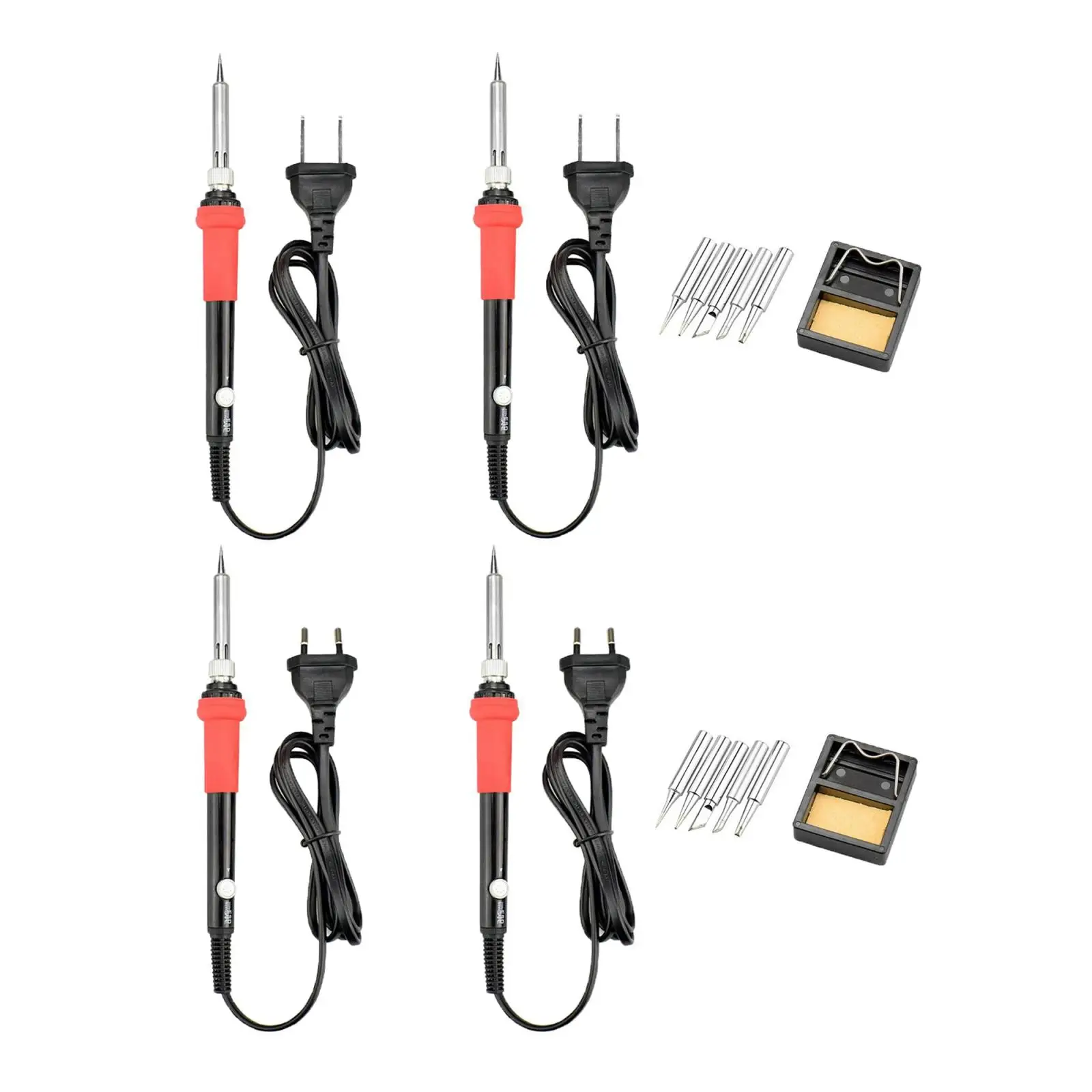 

60W Pencil Type Adjustable Electric Welding Tweezers Soldering Iron Tool 110V Orange