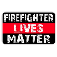New High-quality Car-Stickers FIREFIGHTER LIVES MATTER Decals Cover scratches for Rear Windshield Trunk Bumper KK148cm