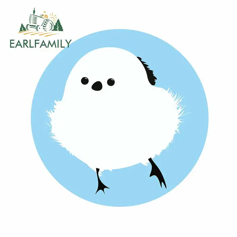 

EARLFAMILY 13 см x 12,7 см для полных круглых птиц, Шима, энага, автомобильная наклейка, аниме, лобовое стекло, искусственное мультяшное украшение для домов на колесах
