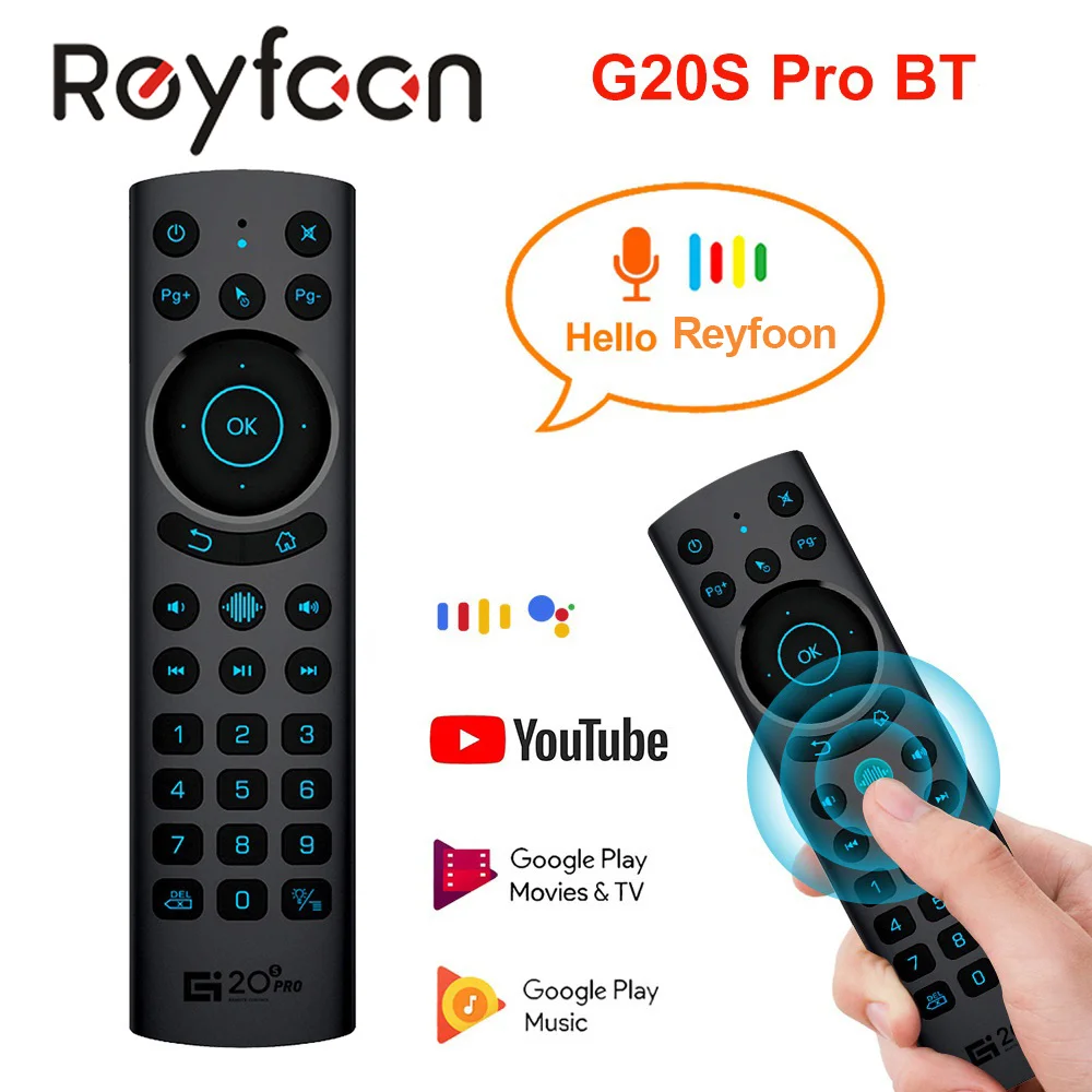 

Voice Remote Control G20 G20S 2.4G Wireless Mini Kyeboard Air Mouse with Microphone IR Learning for Android TV Box G10 G20S G30
