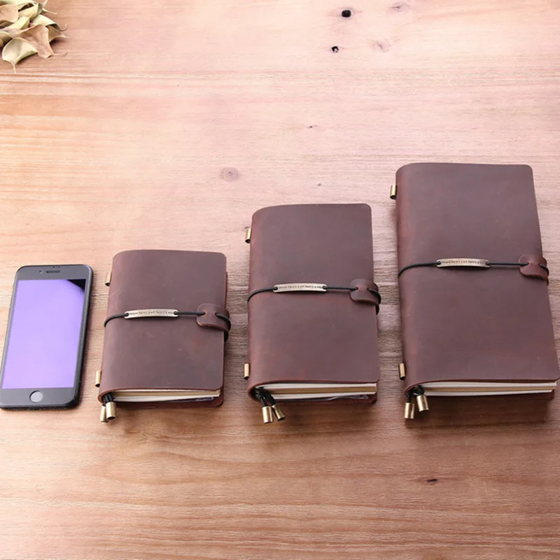 Дневник для путешествий из натуральной кожи ручной работы блокнот ежедневник