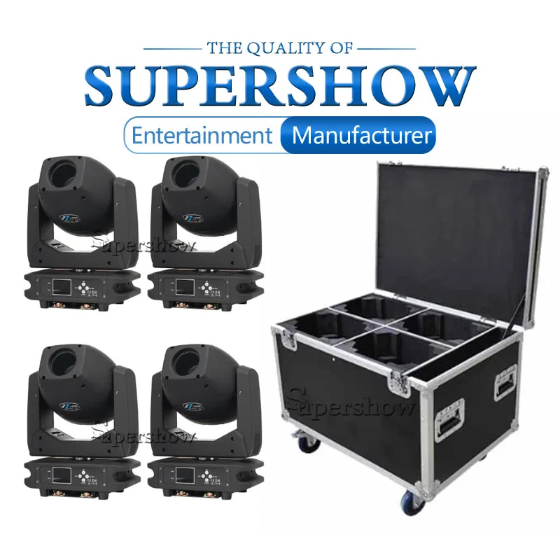 4 шт./лот Flightcase новый стиль 230 Вт Светодиодный точечный зум движущаяся головка DMX512