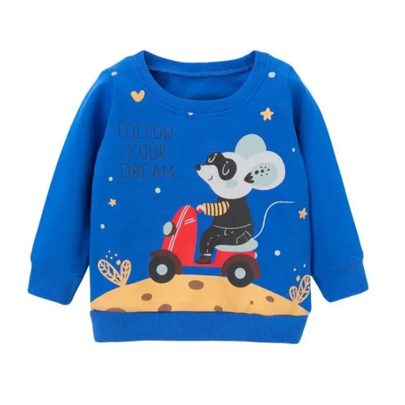 Детский Хлопковый пуловер с длинным рукавом на возраст 2 7 лет|Толстовки и кофты