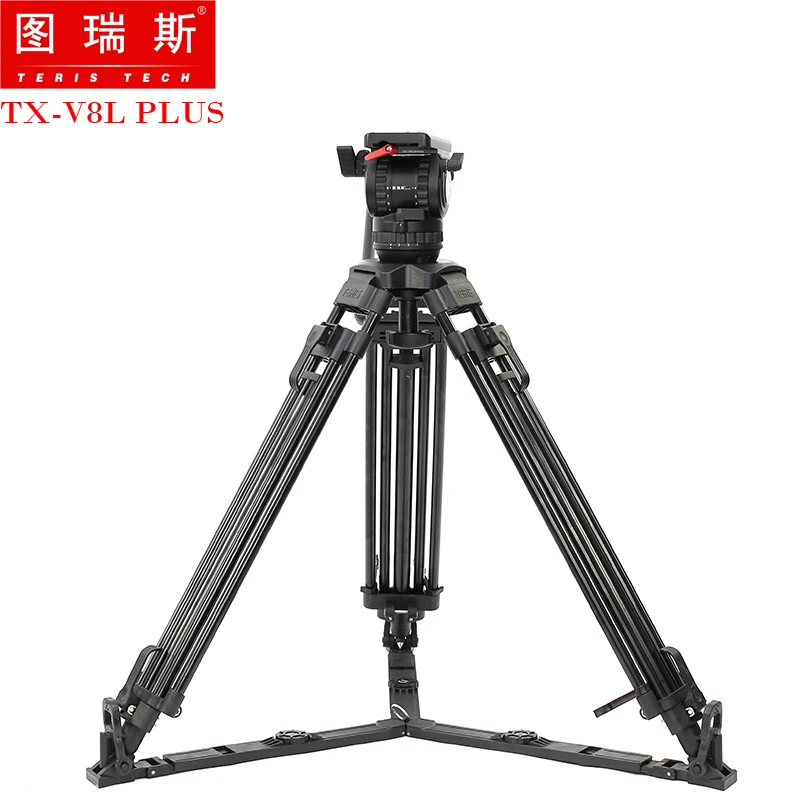 TRIX 65 &quotTX V8L PLUS штатив для видеокамеры с жидкой головкой нагрузка 8 кг алюминиевый