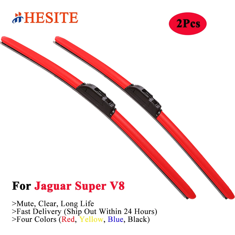 Цветные щетки стеклоочистителя HESITE для черного Jaguar Super V8 Сезон 2001 2003 2004 2005 2006 2007 2008