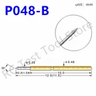 100 шт., детали, пружинный тестовый зонд, длиной 12 мм