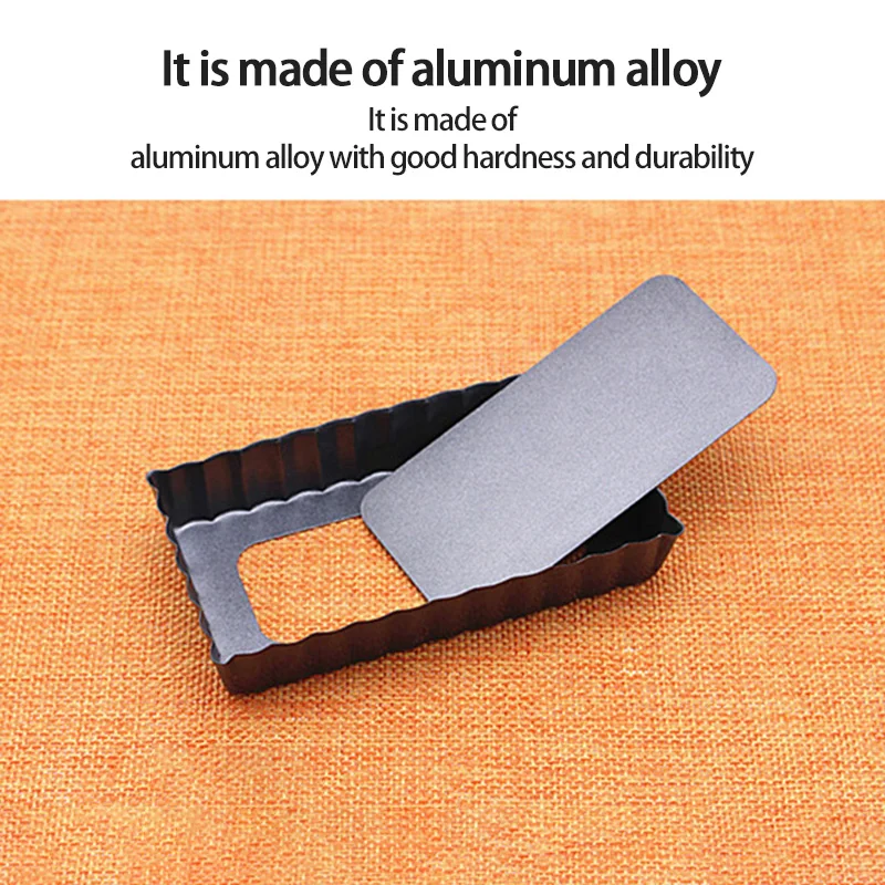 Квадратная антипригарная сковорода для пирога с рифленым дном съемная Форма