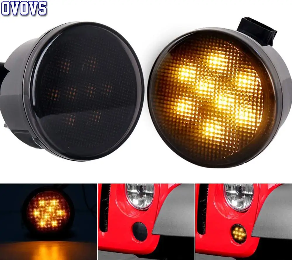 

Светодиодная передняя фара указателя поворота для Jeep Wrangler JK JKU 07-17