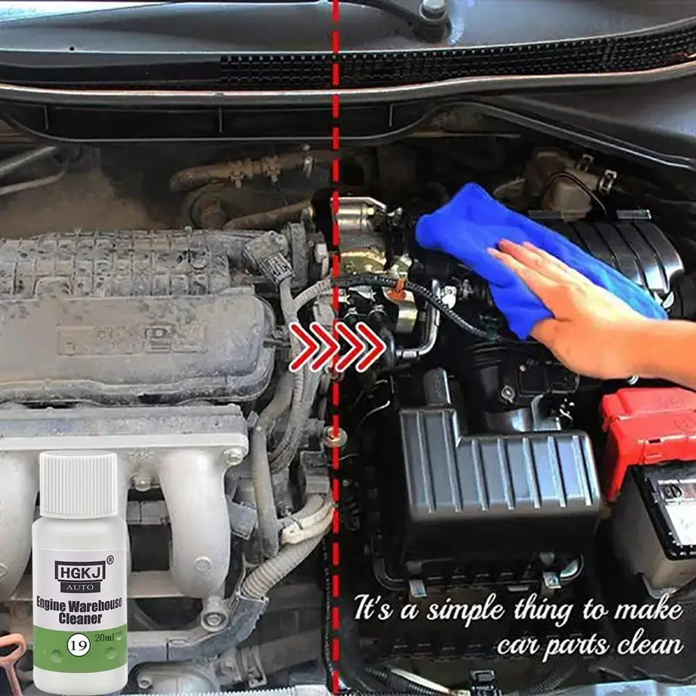20ML HGKJ 19 Car Engine room Compartment Cleaner Removes Heavy Oil Warehouse Care Cleaning agent #102 | Автомобили и мотоциклы