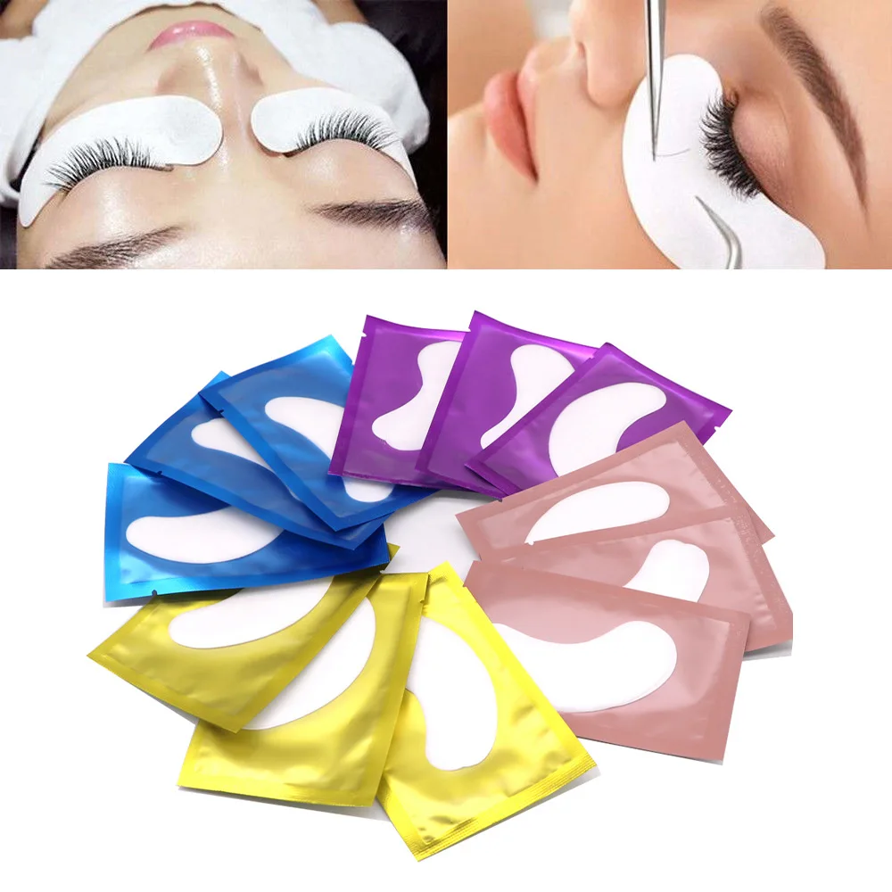 

10/20/50/100 Pairs Patches for Building Grafted Eye Stickers Eyelashes Extension Under Eye Pads Lint Free Hydrating Paper Patch
