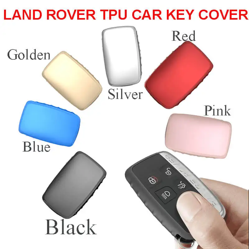 Роскошный мягкий ТПУ чехол для автомобильного ключа защитный Land Rover БЕСКЛЮЧЕВОЙ