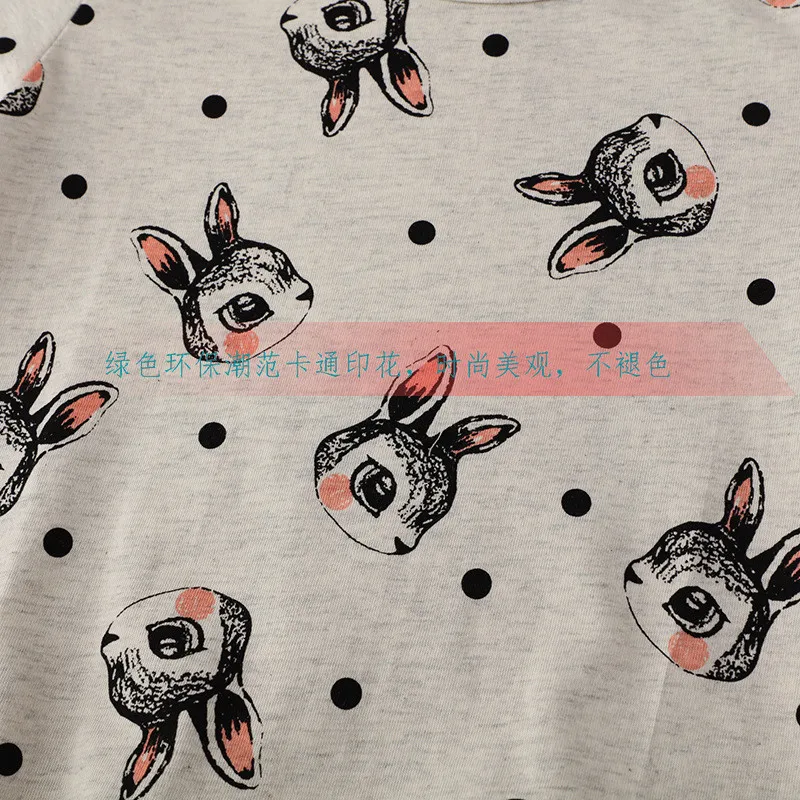 Vestido de algod&oacute;n de unicornio para ni&ntilde;as, ropa de dibujos animados de manga corta, nuevo dise&ntilde;o de animales, Verano-5