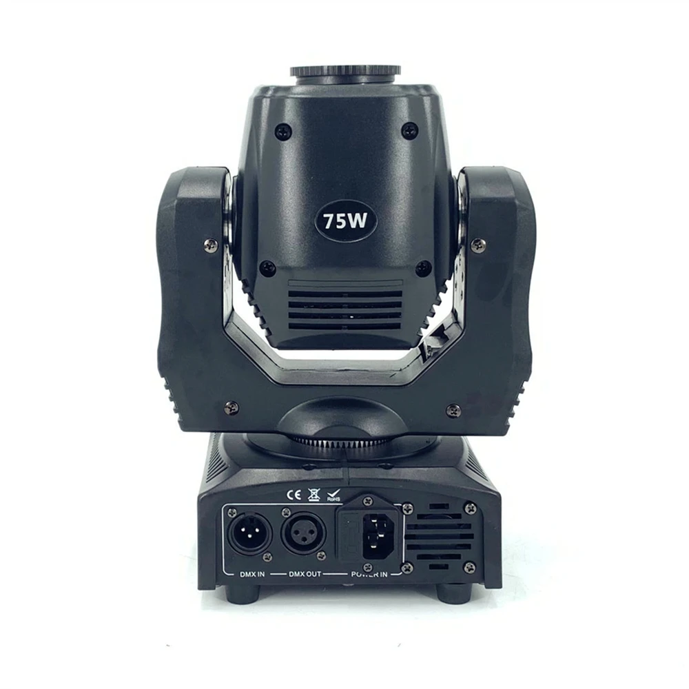 

6PCS/ 75W led stage lights moving head rgbw spot + flightcase LED Spot Moving Head Light/USA Luminums 75 LED DJ Spot Light