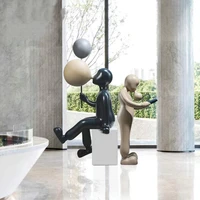 sales office large glass fiber reinforced plastic figure sculpture shopping mall creative soft cover book decoration hotel club