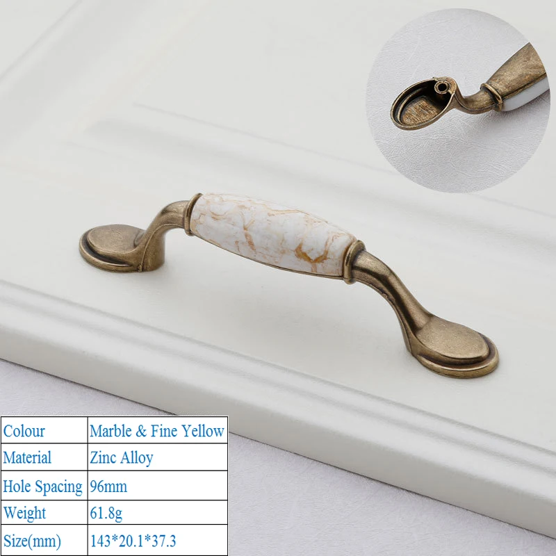 Европейский Стиль цинковый сплав Материал антикварная керамическая мебель