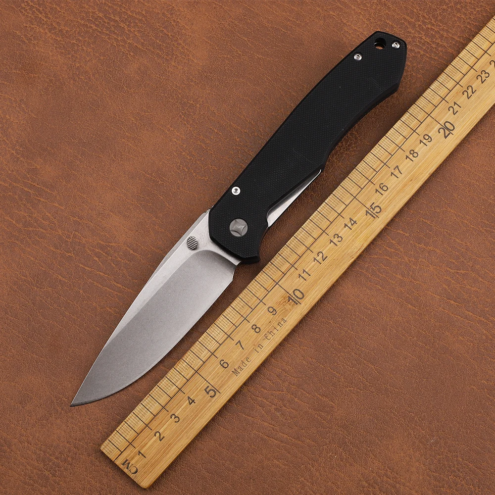 

8CR13MOV Blade G10 + Steel Handle Outdoor Camping Fishing Fruit Survival EDC Tool Knife