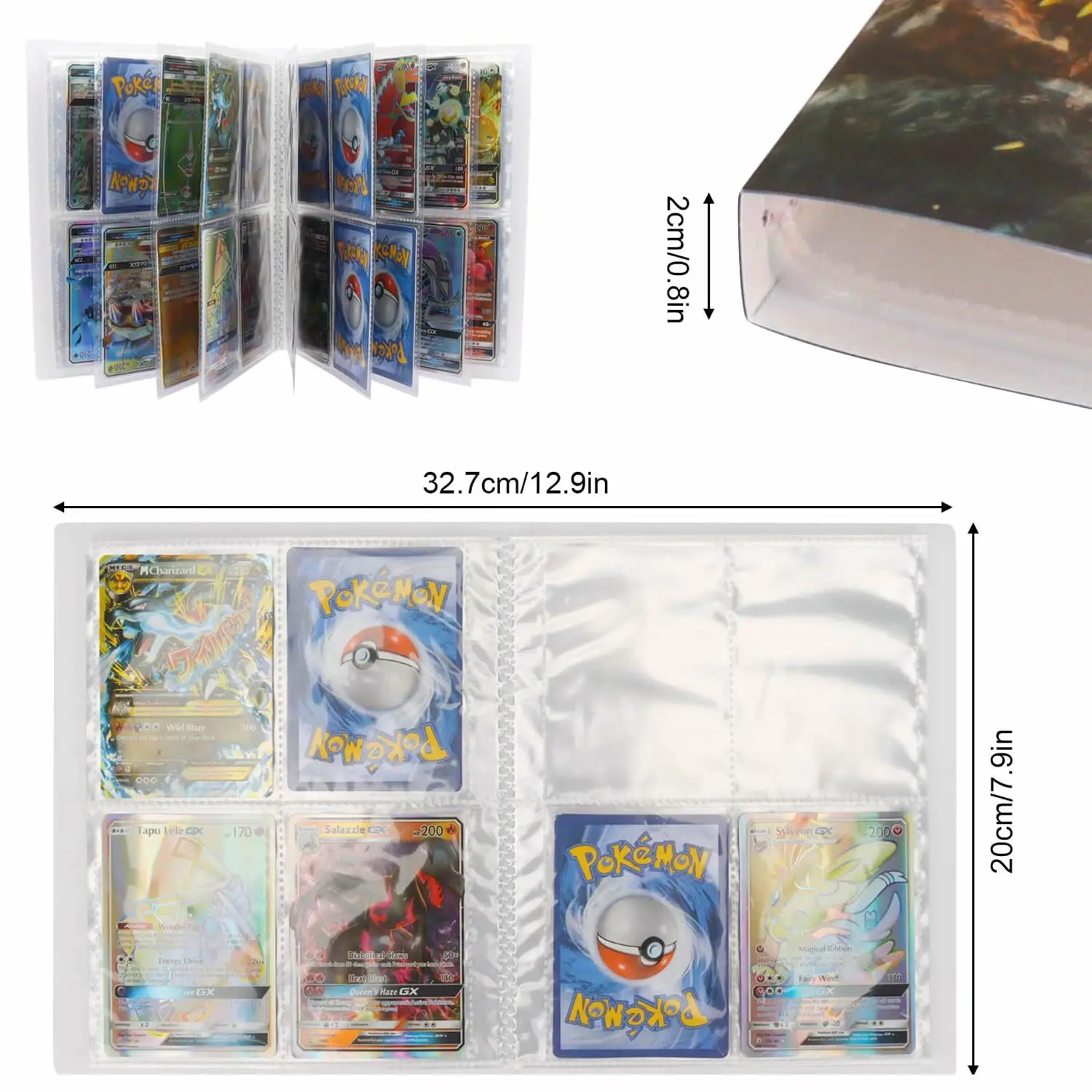 TOMY-&aacute;lbum de tarjetas marcadores de libros Pokemon para ni&ntilde;os, carpeta de colecci&oacute;n de tarjetas de Anime, 27 estilos, 240 Uds.-3